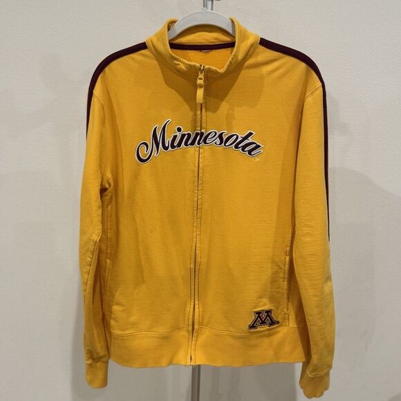 Minnesota Gophers Vintage Embroidered Zip Up Sweatshirt USA Approx Medium No Tag - Picture 1 of 8
